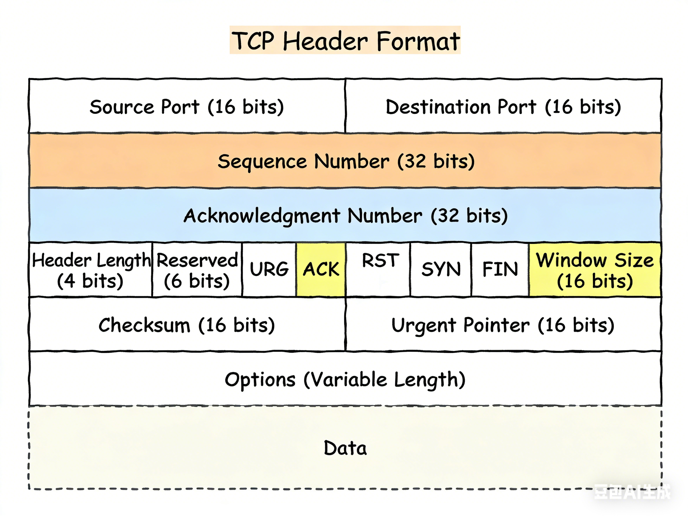 TCP header format