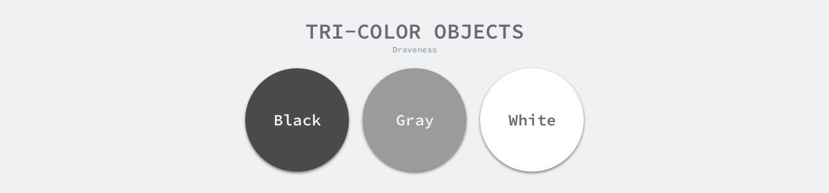 Tri-color objects